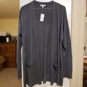 Brand new!! NWT Maurices grey knit long cardigan sweater with pockets size XL